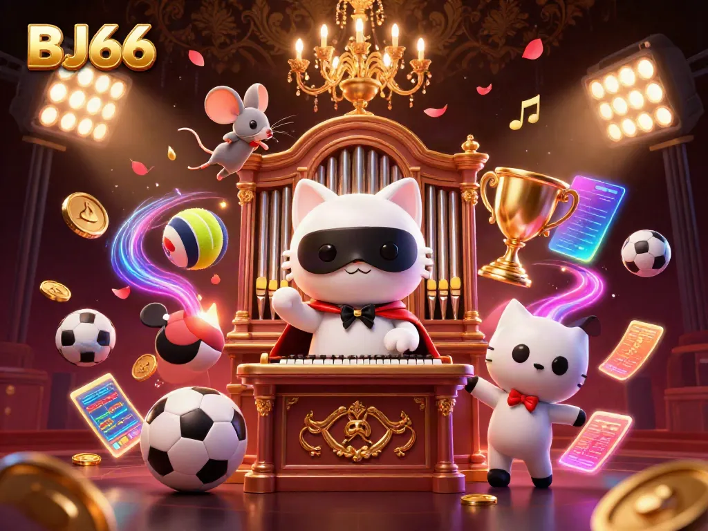 Experience dynamic betting action with BJ66 in this vibrant 3D casino scene.