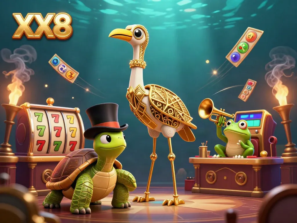 Experience the excitement of slot games with XX8's vibrant carnival atmosphere.