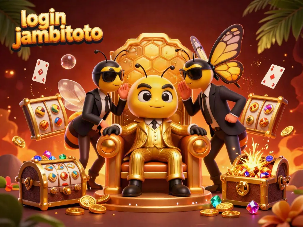 Experience the thrill of gambling with login jambitoto in this vibrant casino-themed illustration.