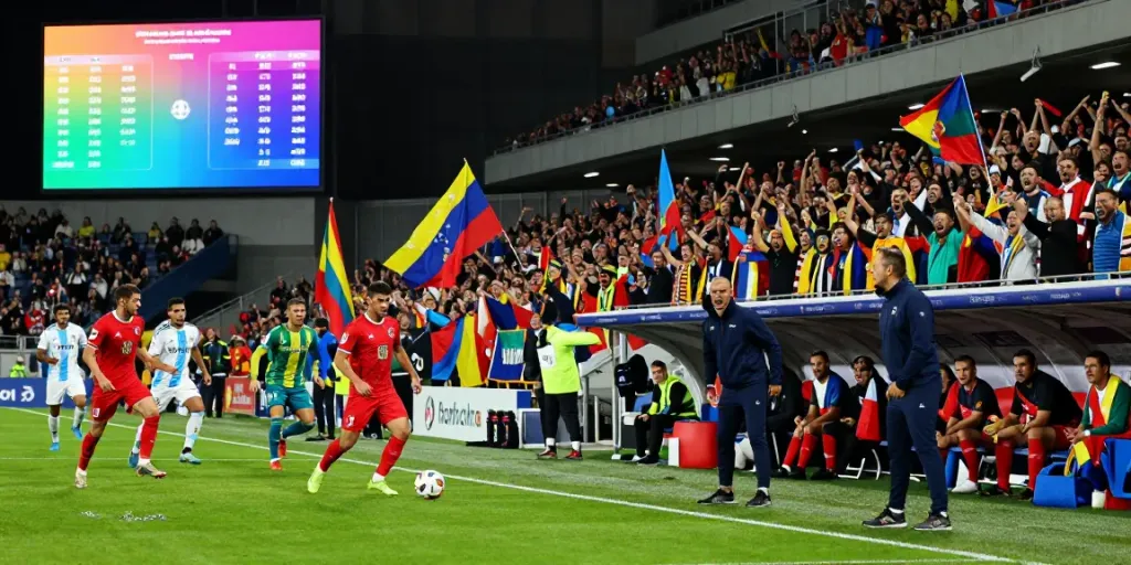 Live football match capturing intense action and fan excitement for ผลบอลสด.