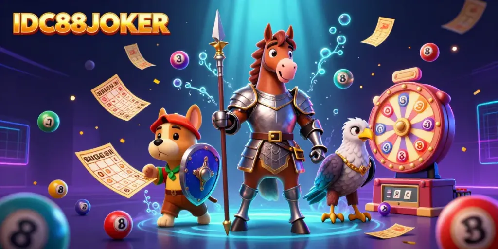 Engage with IDC88JOKER's dynamic casino world, where medieval characters and gaming elements come alive.