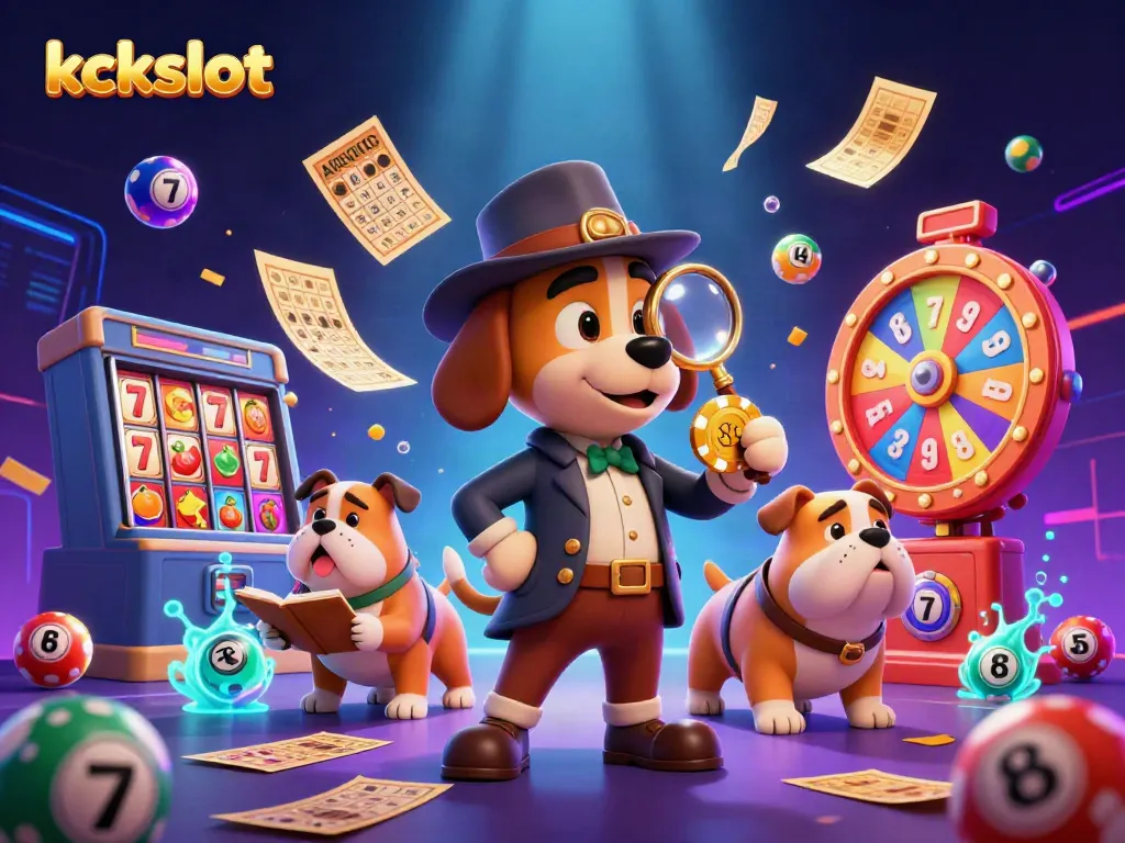 Menangkan permainan dengan kckslot dan lihat detektif 3D mencermati petunjuk chip poker yang berkilau.