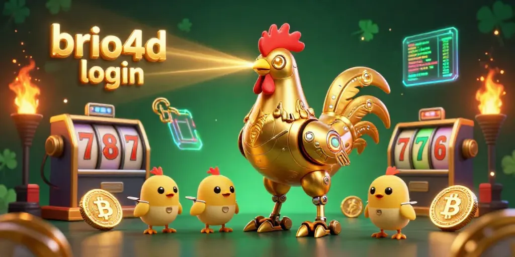 Engage with brio4d login to play vibrant slot games featuring retro-futuristic casino characters.