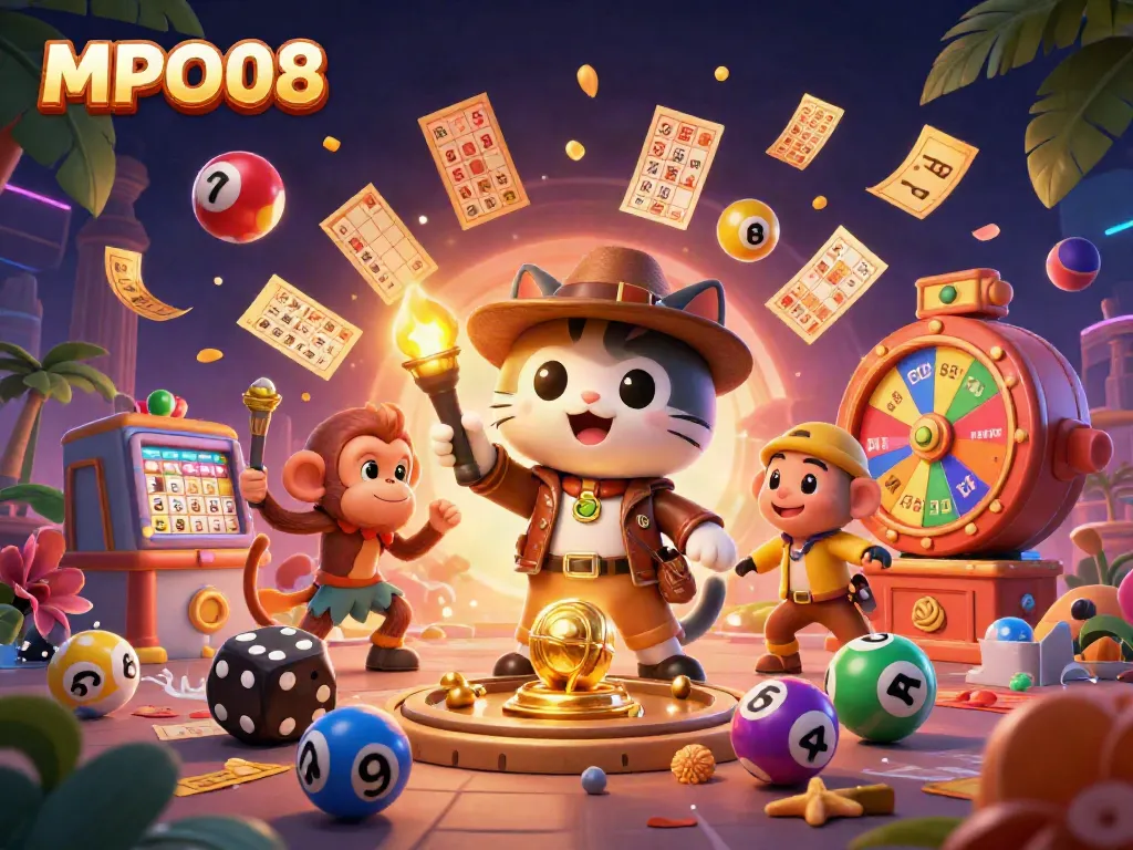 MPO08 delivers thrilling gaming experiences with exciting elements like jackpots and vibrant prize wheels.